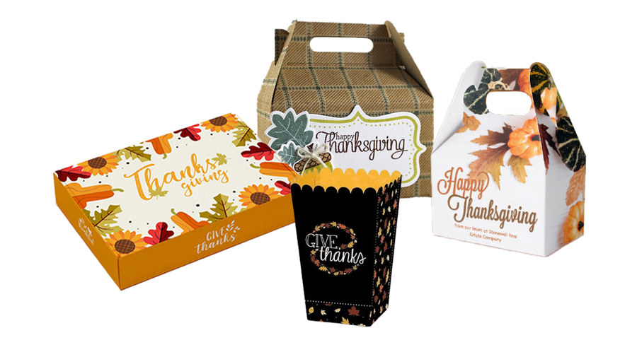 Thanksgiving and Christmas gift boxes